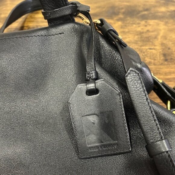 Reed Krakoff Leather Top Handle Black Bag - Picture 7 of 12